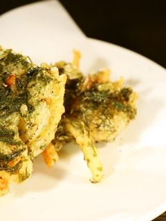茶殻たっぷり♪お茶のかき揚げ【食遺産】-レシピのメイン写真