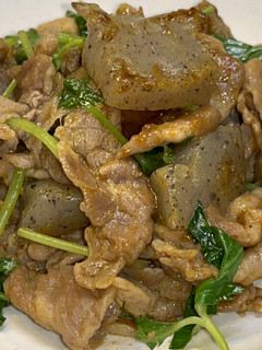 豚肉とこんにゃくのカレー炒め-レシピのメイン写真