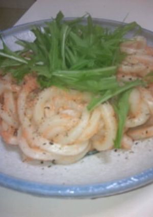 たらこの醤油バターうどん★-レシピのメイン写真