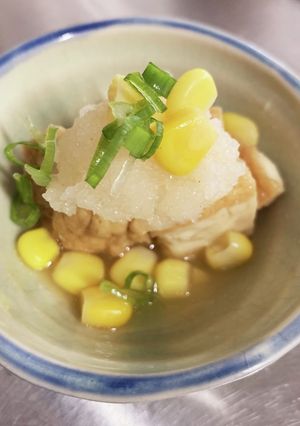 厚揚げのおろしとうもろこし-レシピのメイン写真