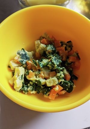 ホットクック離乳食　高野豆腐の卵とじ-レシピのメイン写真