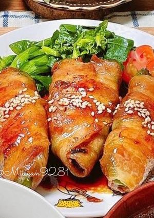 ピーマンのコクうまチーズ入り肉巻き-レシピのメイン写真