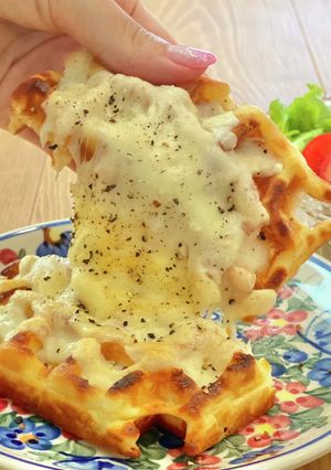 スタバのワッフルでチーズトースト-レシピのメイン写真