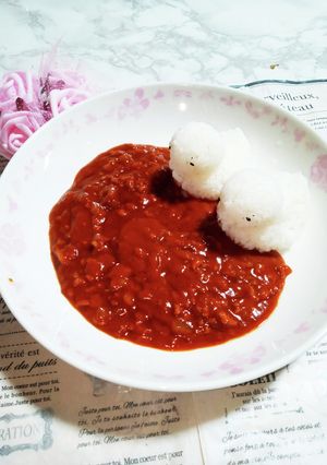 アヒルの子をカレーの湖に♡-レシピのメイン写真