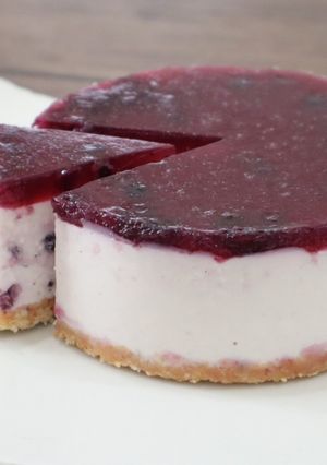 簡単に作れるブルーベリーチーズケーキ-レシピのメイン写真