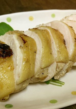 驚きのしっとり感!鶏胸肉でローストチキン-レシピのメイン写真