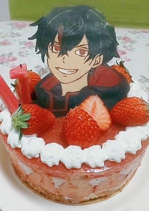 カゲチヨ 苺ムースケーキ キャラチョコ-レシピのメイン写真