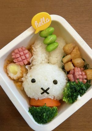 ミッフィー簡単キャラ弁-レシピのメイン写真