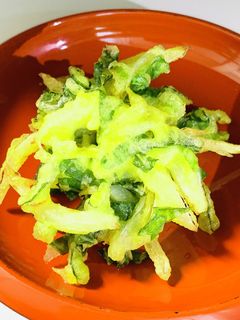 小松菜と新玉ねぎのサクッとかき揚げ-レシピのメイン写真