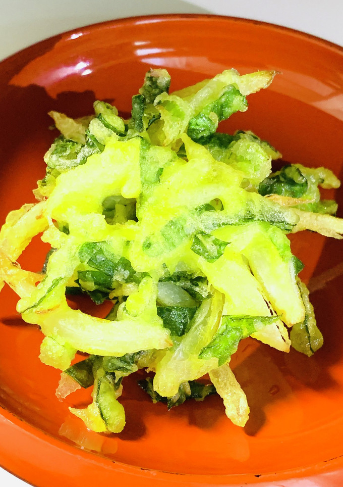 小松菜と新玉ねぎのサクッとかき揚げ-レシピのメイン写真