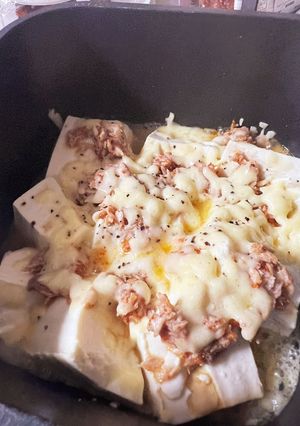 簡単!ヘルシー☆お豆腐のツナチーズ焼き-レシピのメイン写真