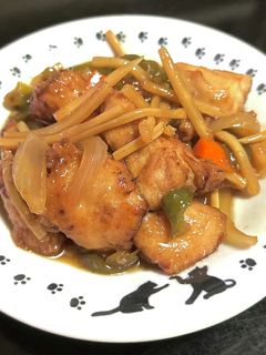 唐揚げリメイク酢鶏(*´ー`*)-レシピのメイン写真