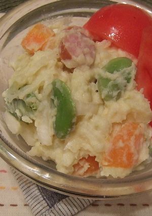 新たまねぎとそら豆の♪ポテトサラダ♪-レシピのメイン写真