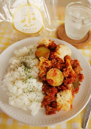 【ガッツリ】ホホホタケの夏トマトカレー-レシピのメイン写真