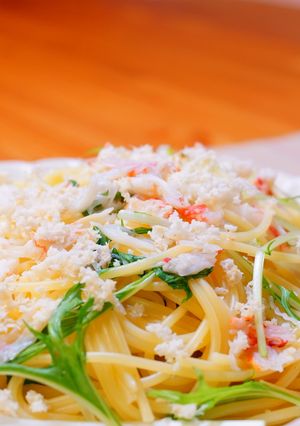 毛ガニと山わさびのパスタ-レシピのメイン写真