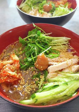 韓国風梅しそ冷麺-レシピのメイン写真