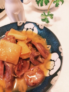 砂肝と白ネギの味噌煮-レシピのメイン写真
