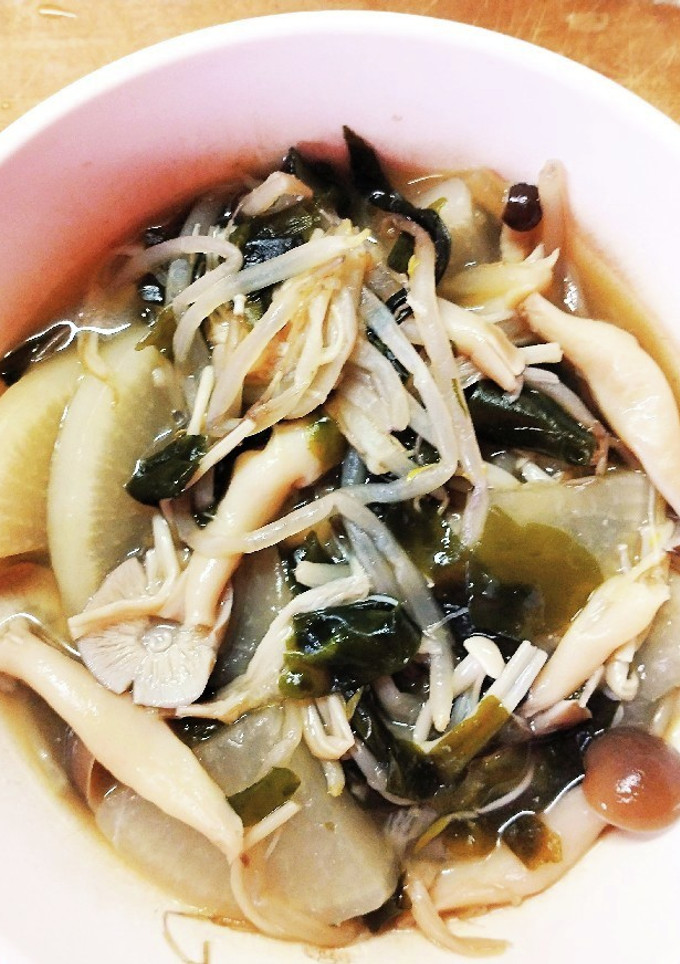 ❀大根とワカメ もやしの中華スープ❀-レシピのメイン写真