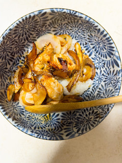 簡単!鶏むね肉と野菜の和風タレ丼♪-レシピのメイン写真
