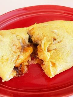 簡単!ミートボールとチーズのオムレツ-レシピのメイン写真