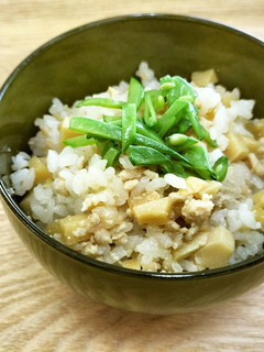 鶏ひき肉とたけのこの甘辛ごはん-レシピのメイン写真