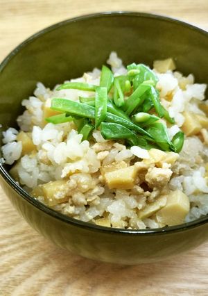鶏ひき肉とたけのこの甘辛ごはん-レシピのメイン写真