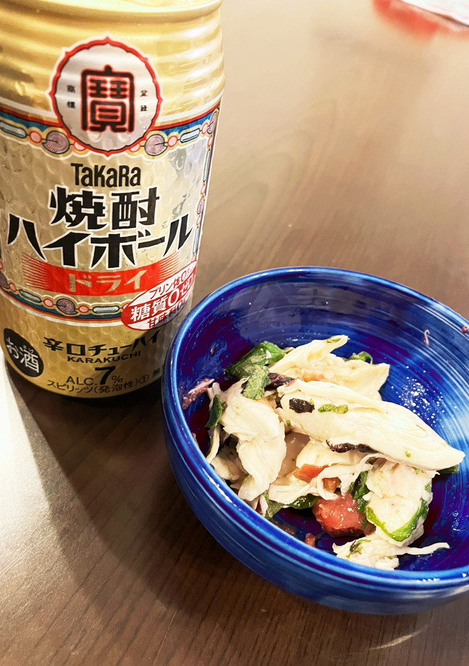 とりあえず　ササミの梅しそ和え-レシピのメイン写真