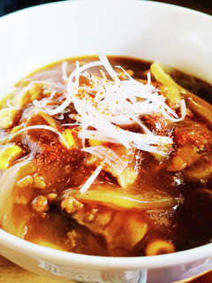 カレーの翌日に♪簡単肉カレーうどん-レシピのメイン写真