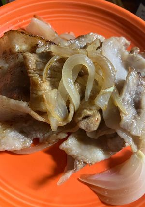簡単　新玉ねぎで豚の生姜焼き-レシピのメイン写真