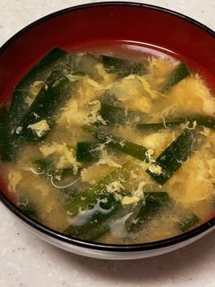 ニラ玉の味噌汁-レシピのメイン写真