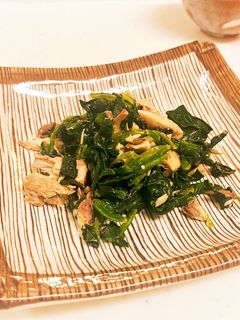 簡単☆和えるだけ!サバ缶と青菜の和え物-レシピのメイン写真