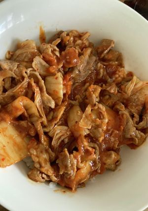 豚キムチ丼-レシピのメイン写真