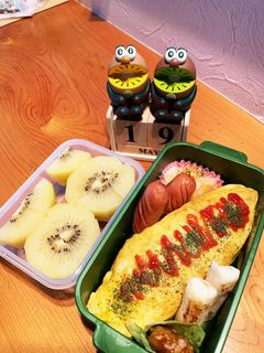 高一長女 お弁当(オムライス4)-レシピのメイン写真