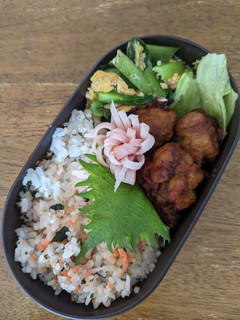 JK☆鮭ワカメご飯弁当♪-レシピのメイン写真