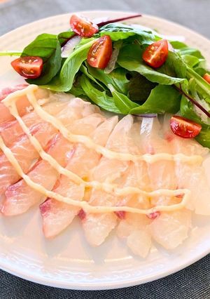 白身魚のカルパッチョ-レシピのメイン写真
