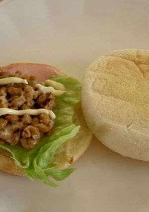 納豆マフィンサンド-レシピのメイン写真