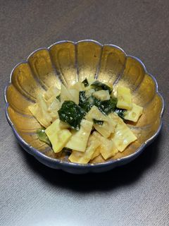 破竹とわかめの辛子酢味噌和え♪-レシピのメイン写真