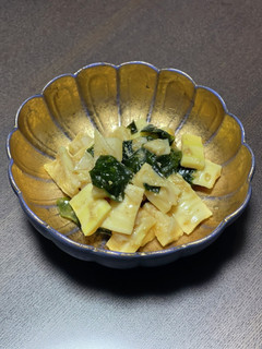 破竹とわかめの辛子酢味噌和え♪-レシピのメイン写真