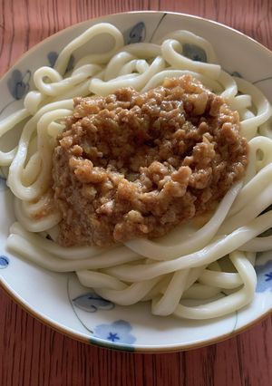 ごま味噌肉うどん-レシピのメイン写真