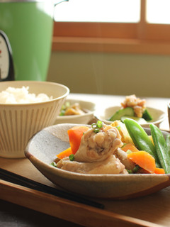 鶏手羽元と根菜の煮物(味噌仕立て)-レシピのメイン写真