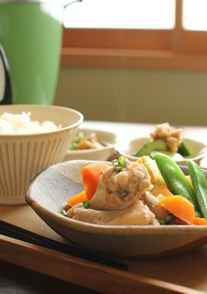 鶏手羽元と根菜の煮物（味噌仕立て）-レシピのメイン写真