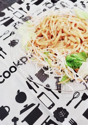 暑い日の新定番！お手軽担々サラダうどん！-レシピのメイン写真