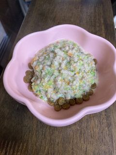 わんこ 鶏ひき肉とコーンうどん-レシピのメイン写真