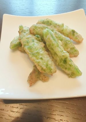 スナップえんどうの磯辺揚げ★簡単揚げ焼き-レシピのメイン写真
