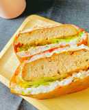 ベジートで簡単＊ハンバーグおにぎらず