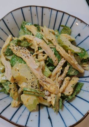 簡単！美味♪セロリとチキンのカレーマヨ♪-レシピのメイン写真