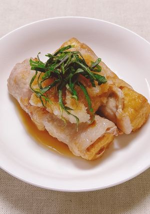 【主菜】厚揚げの肉巻き-レシピのメイン写真