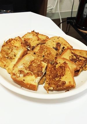超簡単！カフェラテ風味のフレンチトースト-レシピのメイン写真