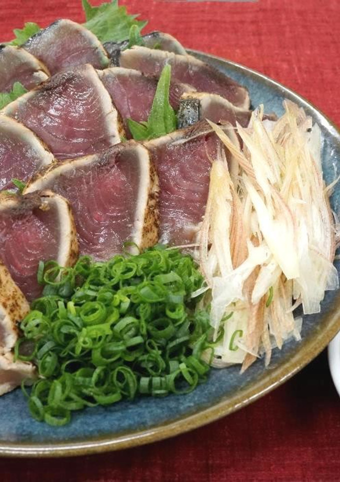 父の日に♪かつおのたたき みょうがのせ-レシピのメイン写真