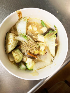 肉無豆腐万能オニオン味噌味洋風野菜炒め-レシピのメイン写真